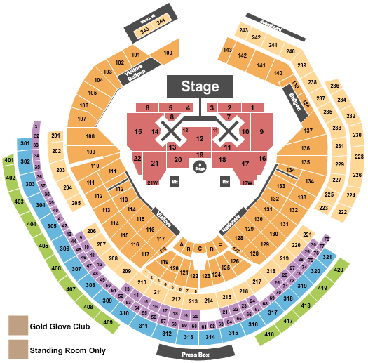Nationals Park Chris Brown Seating Chart